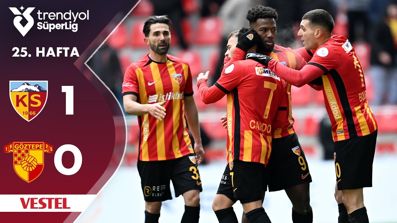 Vestel | Kayserispor (1-0) Göztepe - Highlights/Özet | Trendyol Süper Lig - 2024/25
