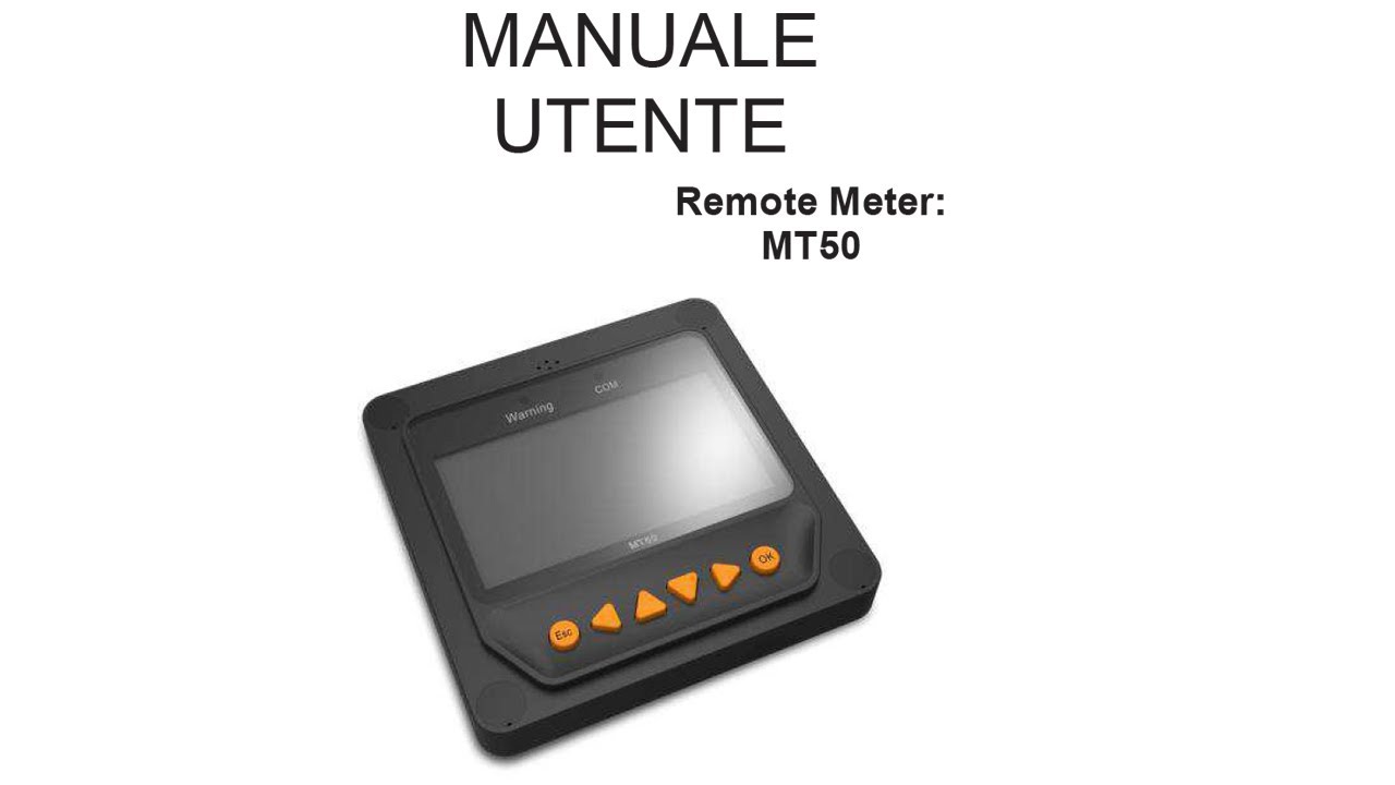 Epever MT50: Personalizzare parametri controllo di carica solare fotovoltaico MT-50 MT 50 impostare