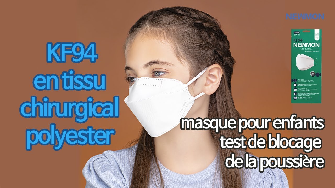 KF94 / en tissu / chirurgical / polyester masque test de blocage de la poussi&egrave;re