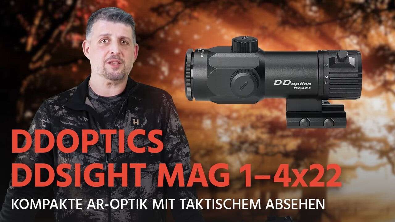 Wer eine kompakte AR-Optik sucht, muss DAS gesehen haben!  DDsight MAG 1-4x22 Tactical von DDoptics