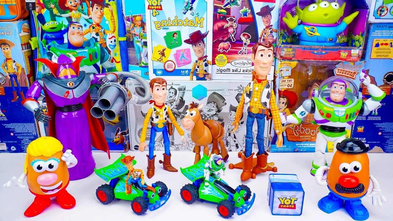 Disney Pixar Toy Story toy Unboxing collection ASMR | Woody & Zurg & Buzz Lightyear & Bullseye