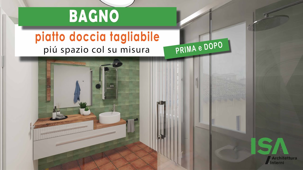 #68 BAGNO IRREGOLARE?? Piu spazio e maggiore libertà di movimento con il piatto doccia su misura