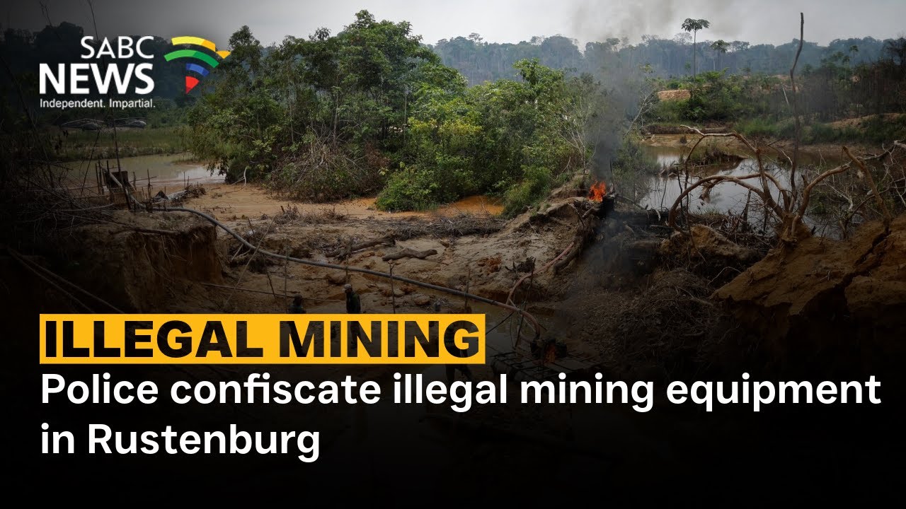 Police confiscate illegal mining equipment in Rustenburg