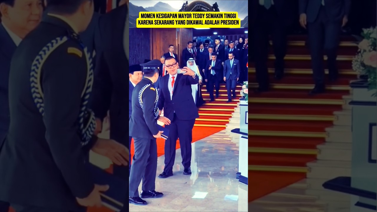 Mayor Teddy's Alertness Increases Ahead of President Prabowo's Inauguration‼️#prabowo#mayorteddy ...