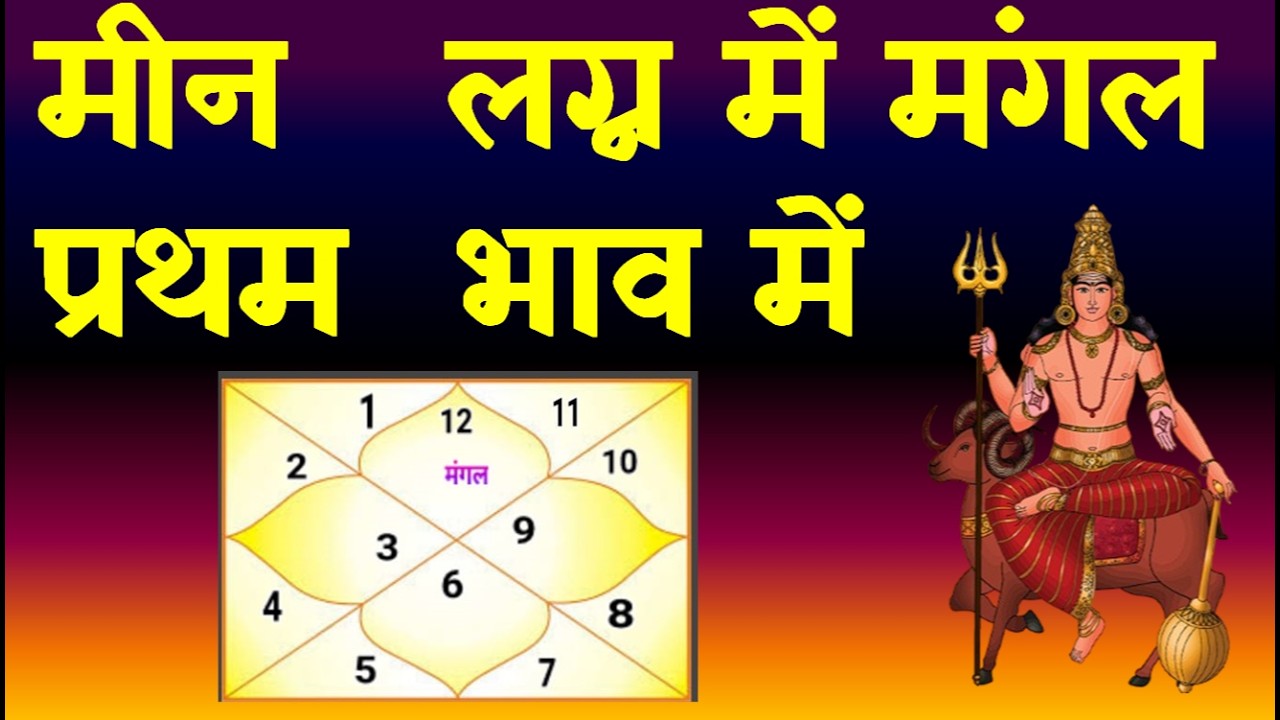 Mars in 1st House-Pisces  Ascendant(मंगल प्रथम  भाव में -मीन लग्न)