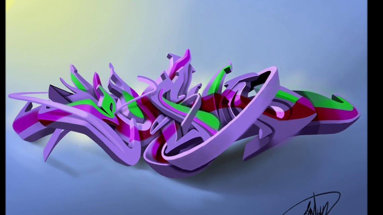 ED-MUN 3D Graffiti Art By RisanStyle