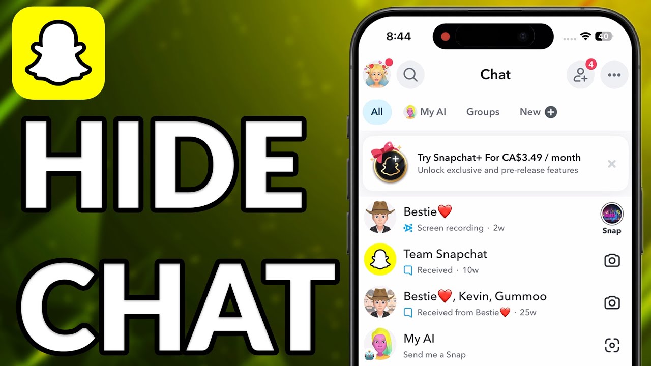 How To Hide Chat On Snapchat