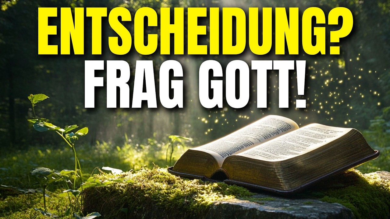 Triff niemals eine Entscheidung, ohne vorher mit Gott gesprochen zu haben, das kann alles verändern!