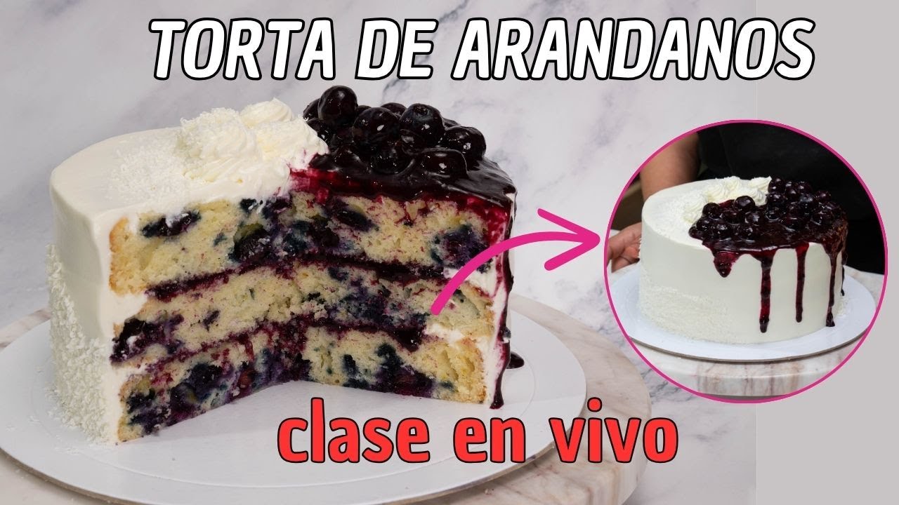 TORTA DE ARANDANOS 🔴 CLASE EN VIVO