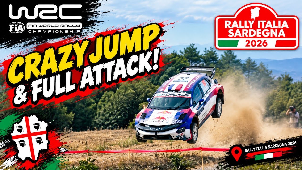 BIG JUMP & FULL ATTACK! 🔥 WRC Rally Italia Sardegna 2026