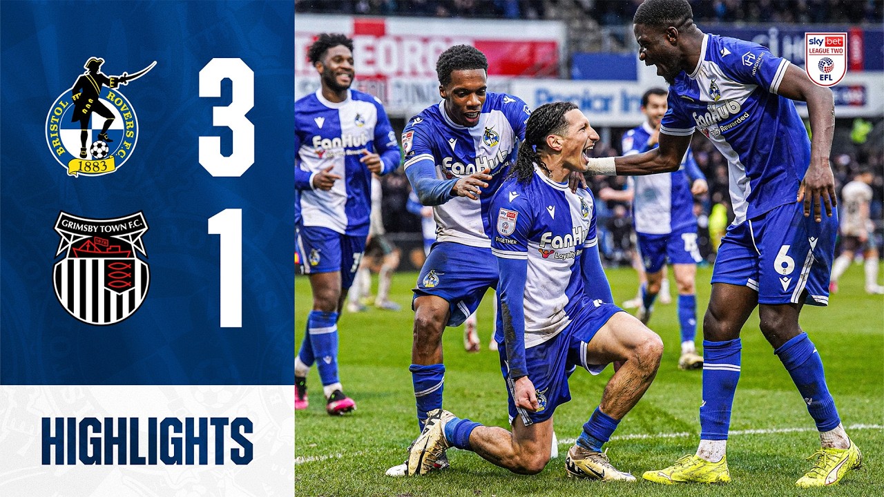 Three wins in four at The Mem! 👏 |  Extended Highlights | Bristol Rovers 3-1 Grimsby Town