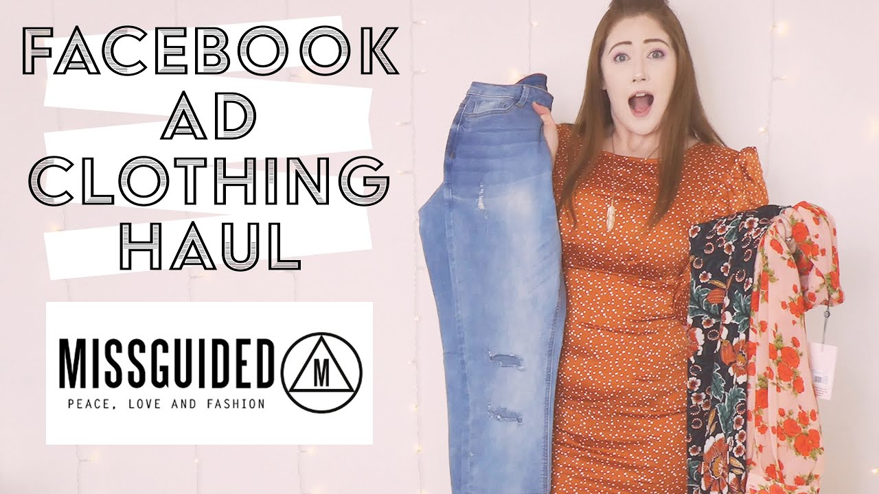 MISSGUIDED CLOTHING HAUL | ONLY BUYING CLOTHES ADVERTISED TO ME ON FACEBOOK | &pound;130 GIVEAWAY