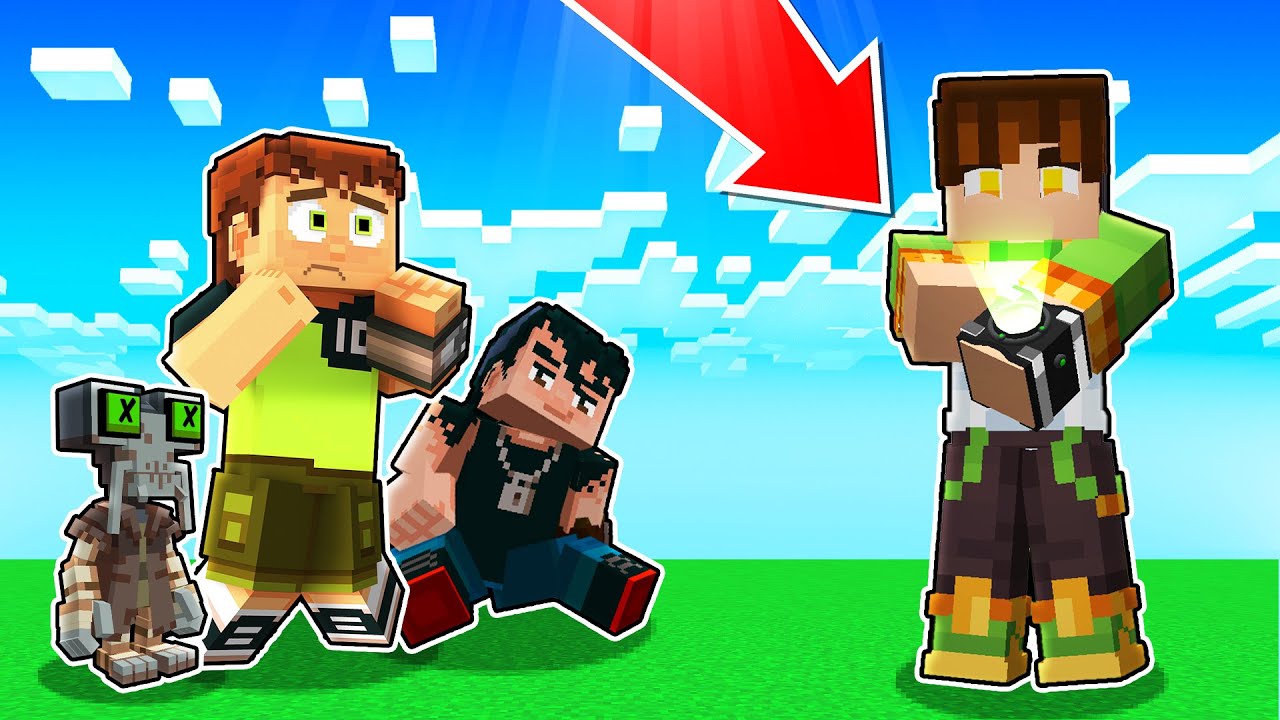 ENGANEI o BEN 10 REBOOT com o OMNITRIX no MINECRAFT!