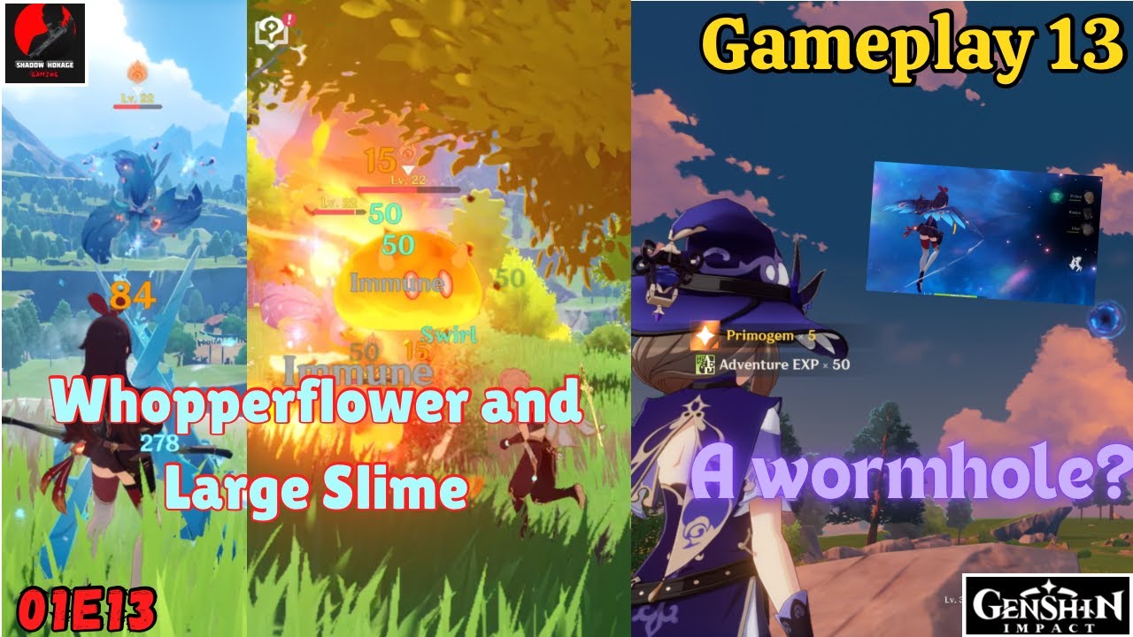 SHG | Genshin Impact EP13: Level 22 Whopperflower went Flying 😎 Whats that on the Sky⁉️🤔🧐 (AR Grind)