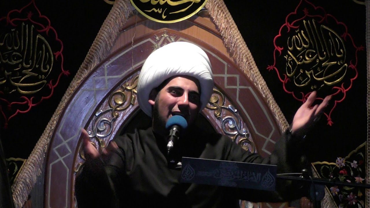 حسينية الامام المرتضى ع شيخ صالح الفرحاني ليلة السابع من محرم 1440 مقتل ابي الفضل العباس ع