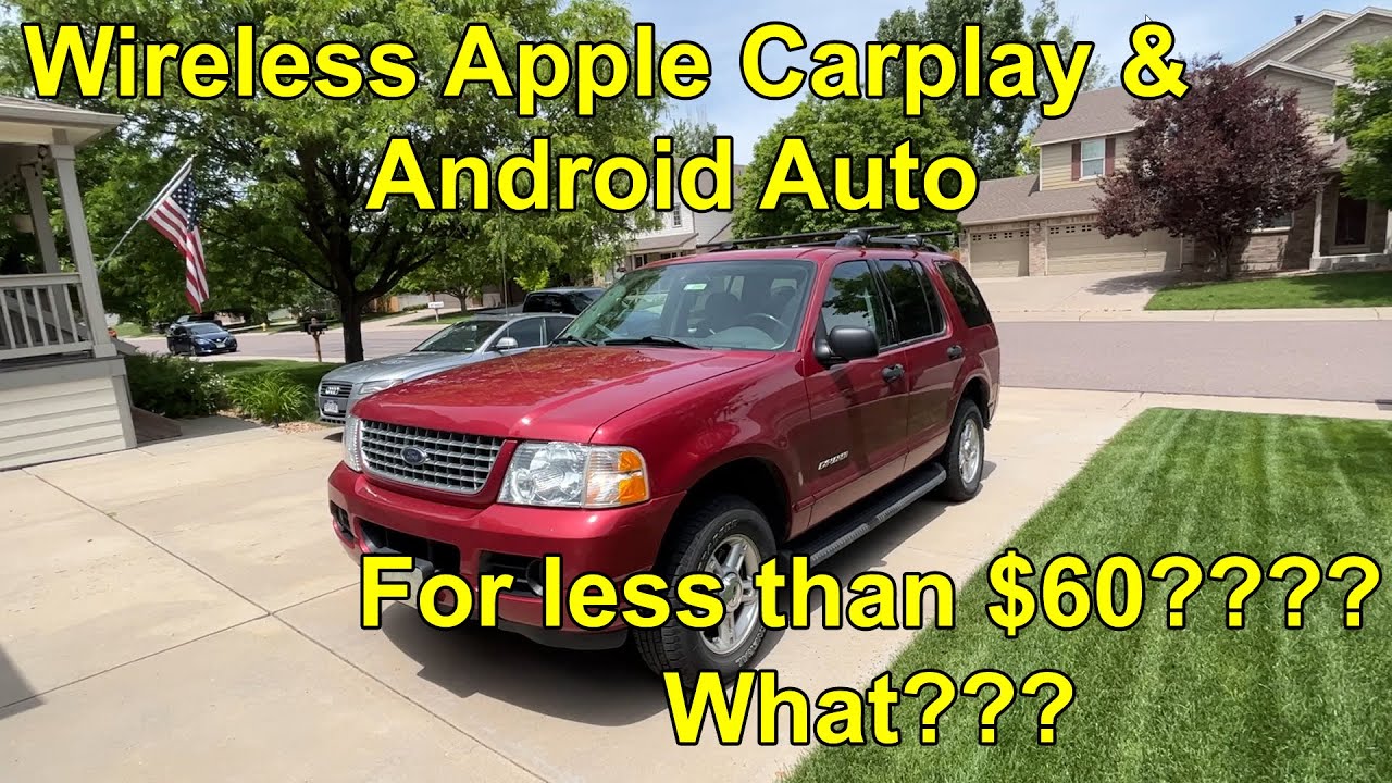 Double din wireless CarPlay and Android Auto in my 2004 Ford Explorer for less than $60? Yes!