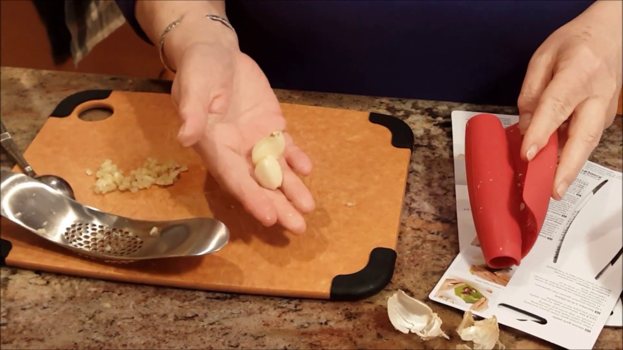 Product Review of the Joseph-Joseph Garlic Press and Garlic Peeler