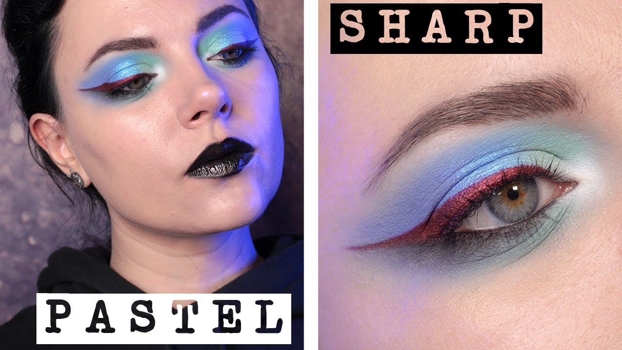 Pastel and dark winged eyeliner tutorial | feat. Menagerie Cosmetics Pastel Pup & Tammy Tanuka
