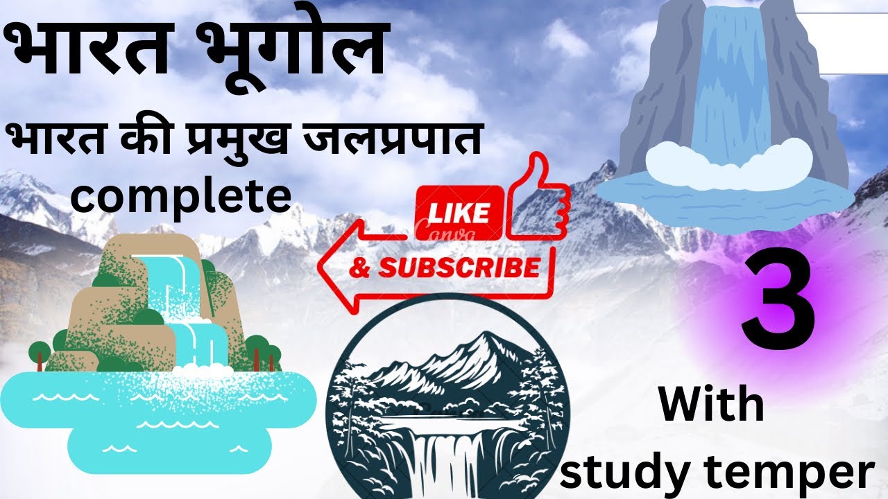 भारत भूगोल //भारत के प्रमुख जलप्रपात//झरनें//complete chatpter for all exams