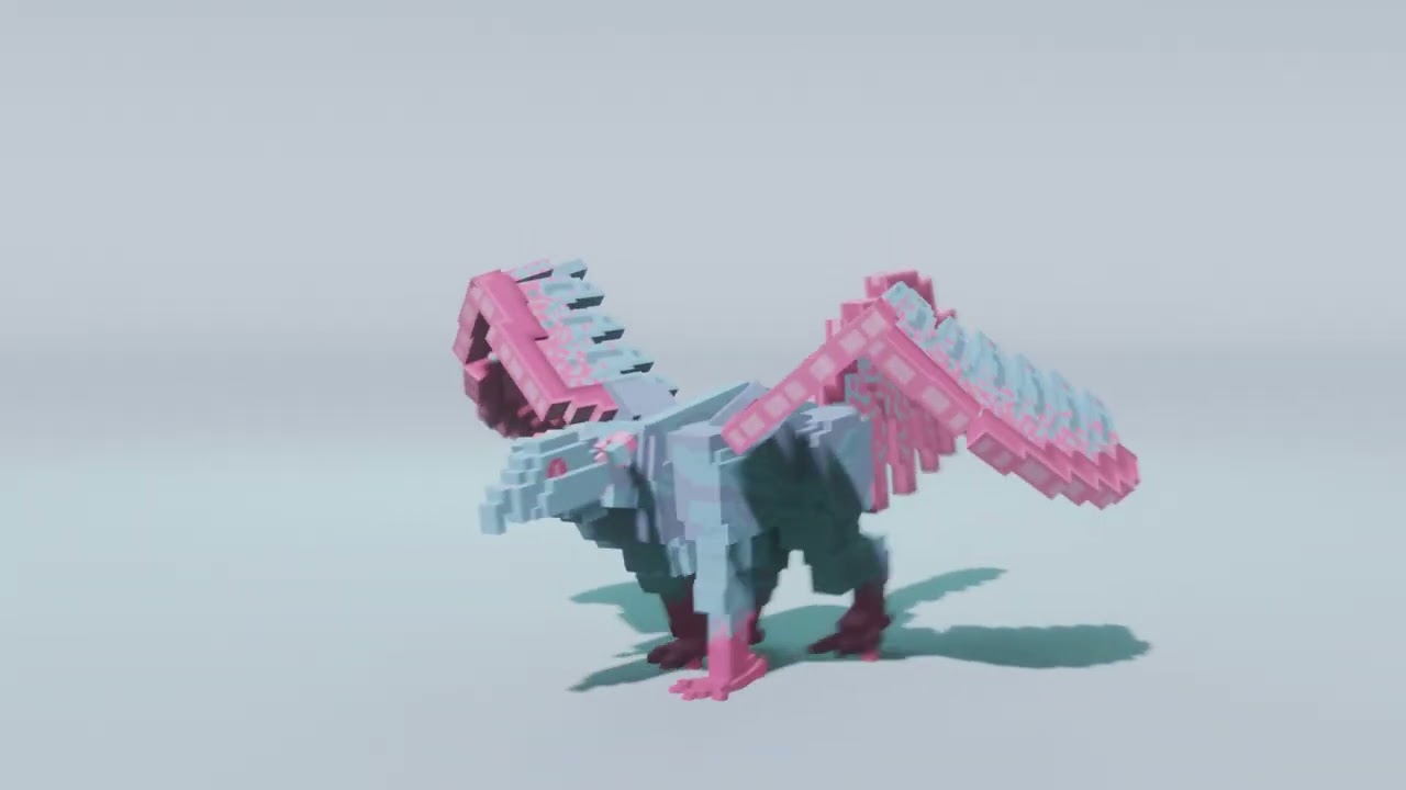 【Voxel Animation】 Mythical beast