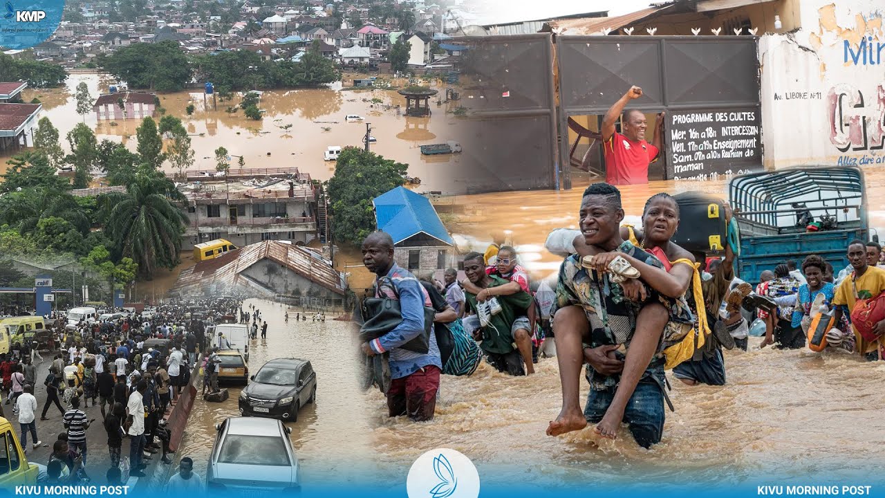 KINSHASA : 35 MORTS SUITE AUX INONDATIONS. SITUATION CATASTROPHIQUE