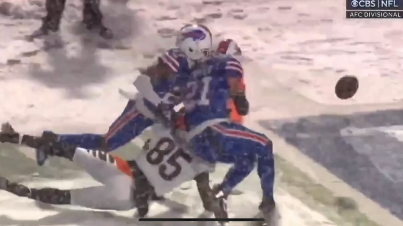 Friendly Fire Between Tre White and Jordan Poyer Causes Head Injury | Bengals vs Bills