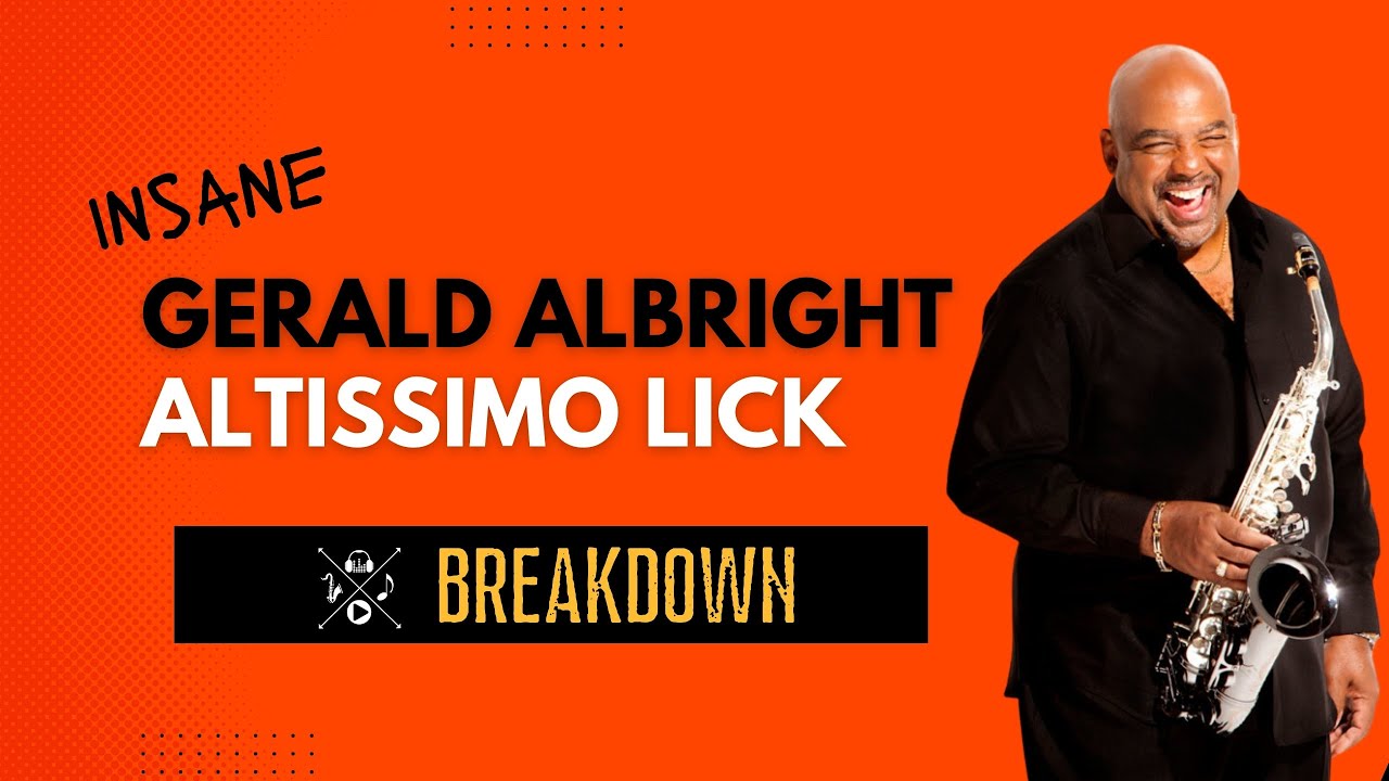 INSANE Gerald Albirght Altissimo Lick / FREE PDF download
