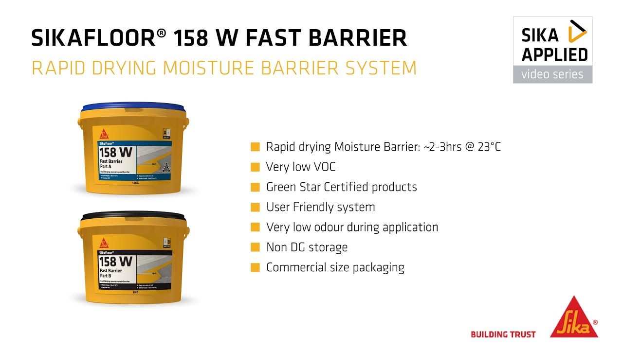 Sika Applied Series - Sikafloor 158 W Fast Barrier