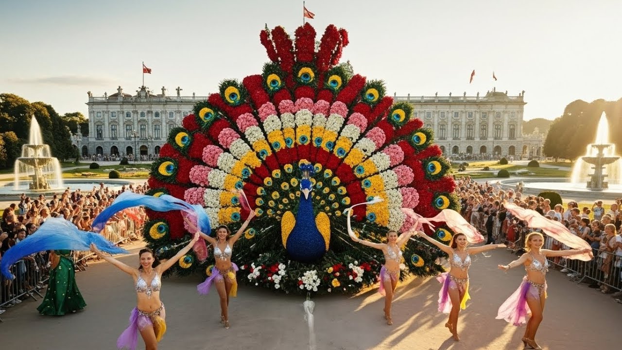 Austria Flower Festival🌼 | Spectacular Floral Parade in the Alps | FestivalPlanet AI Cinematic