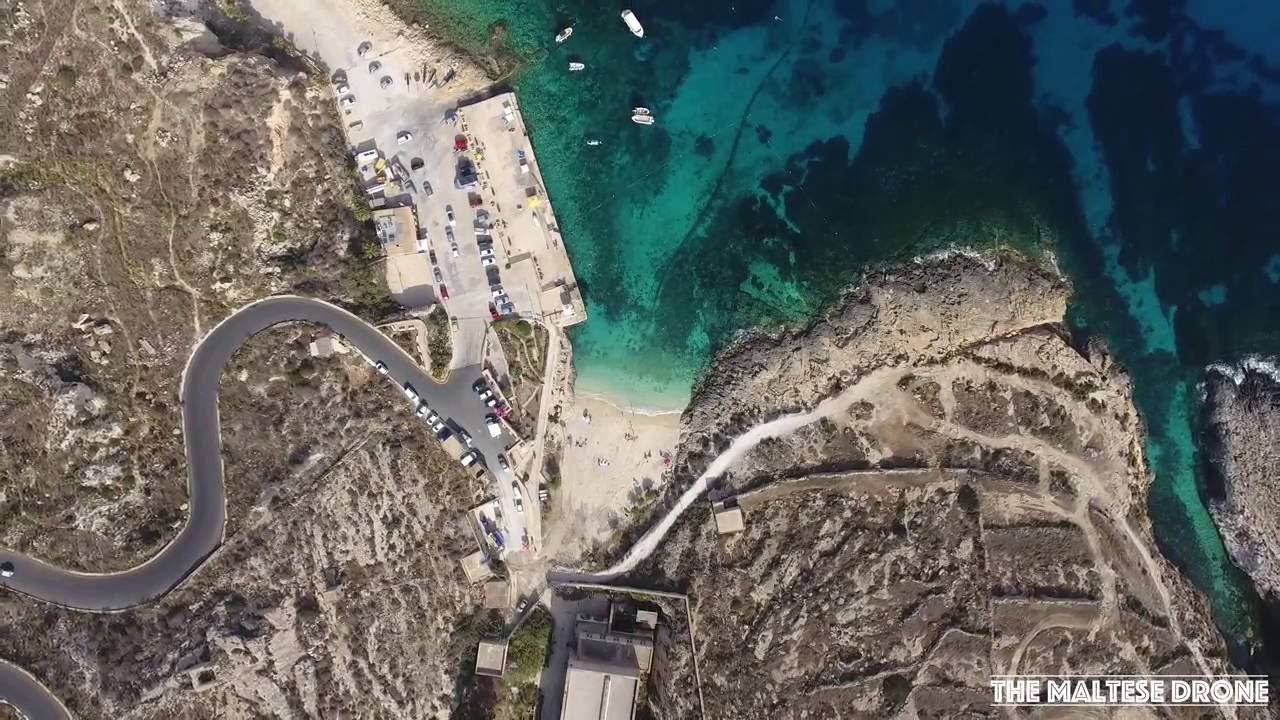 Hondoq Bay Gozo (4K) Drone 2016