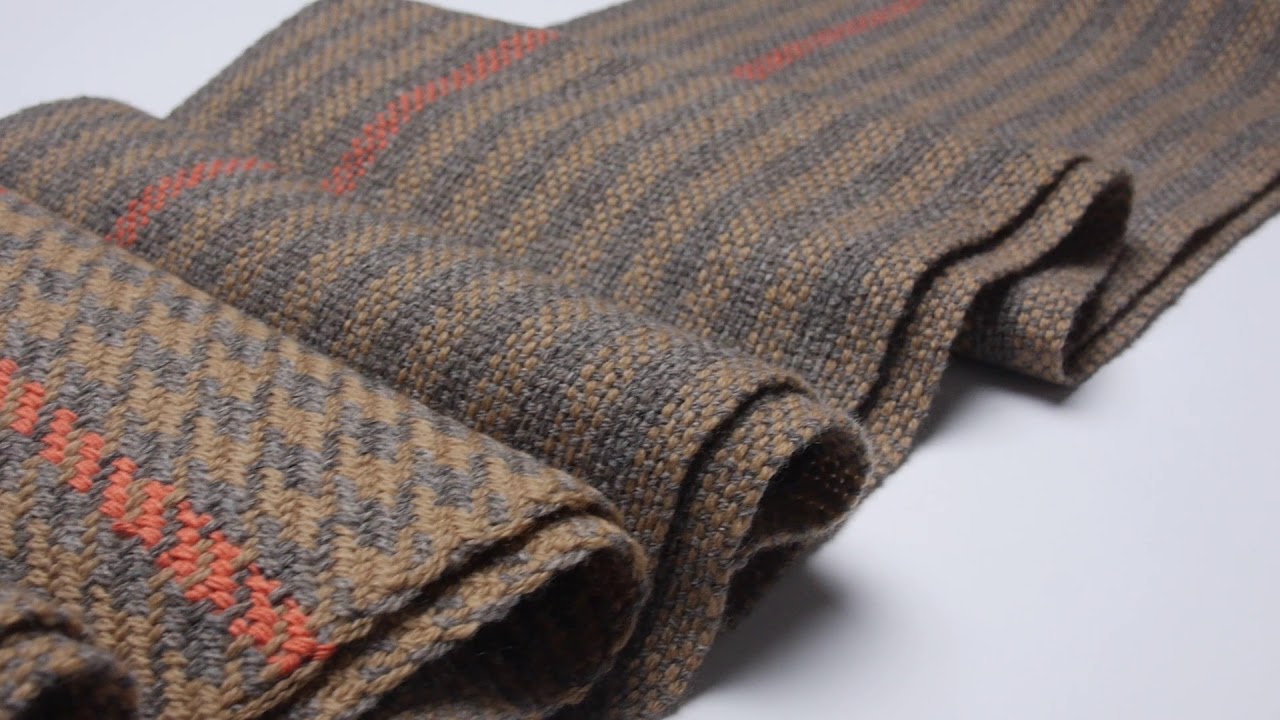 UNIQUE HANDWOVEN SCARF FROM EXTRA FINE MERINO WOOL IN PEPITO - Handwoven Scarf