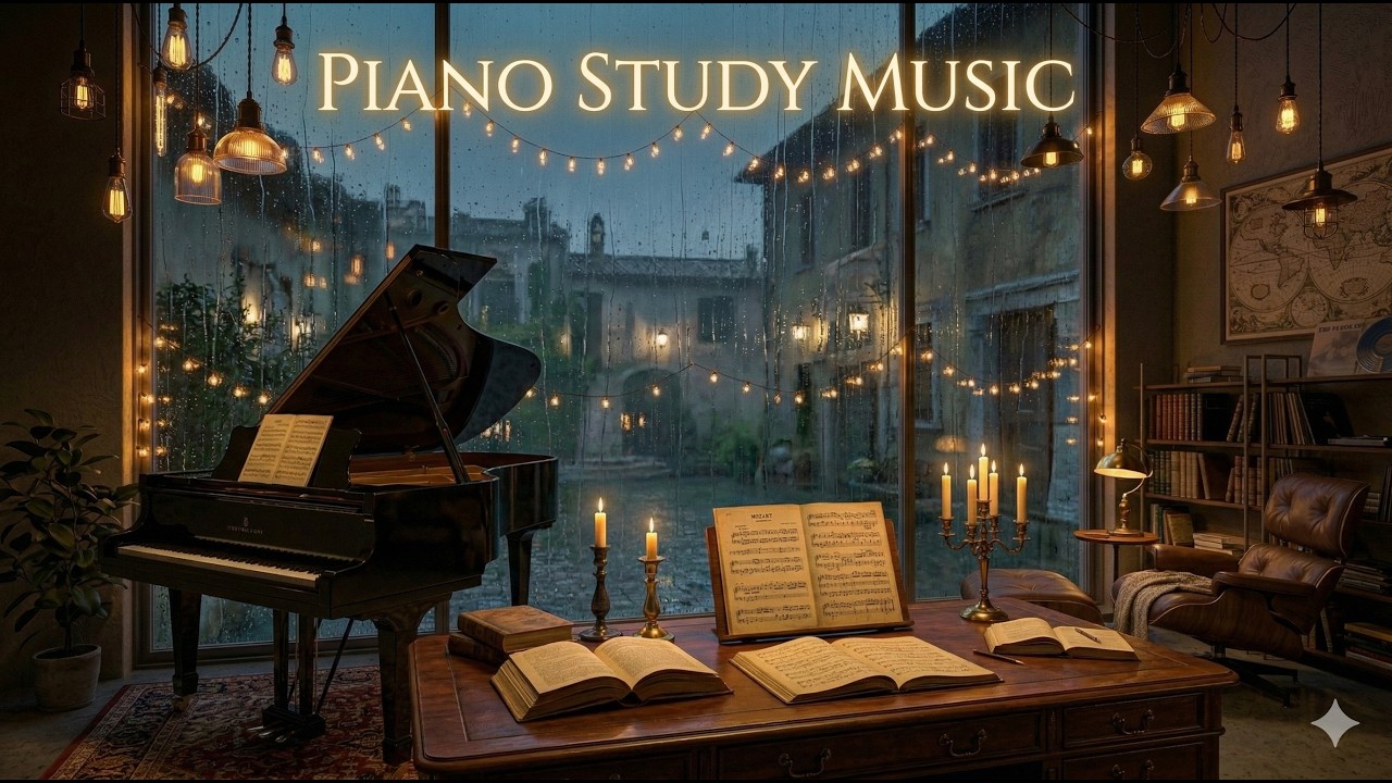 Piano Study Music 🎹📚 Relaxing Instrumental Piano for Studying, Focus & Concentration (2+ Hours)