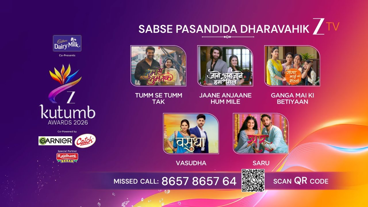 Zee Kutumb Awards 2026 - Sabse Pasandida Dharavahik - 8th March, Sunday At 6 PM - Zee TV
