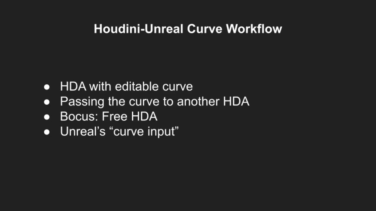 Houdini Unreal Engine 5 | Complete Guide to Editable Curve Workflow | 2024