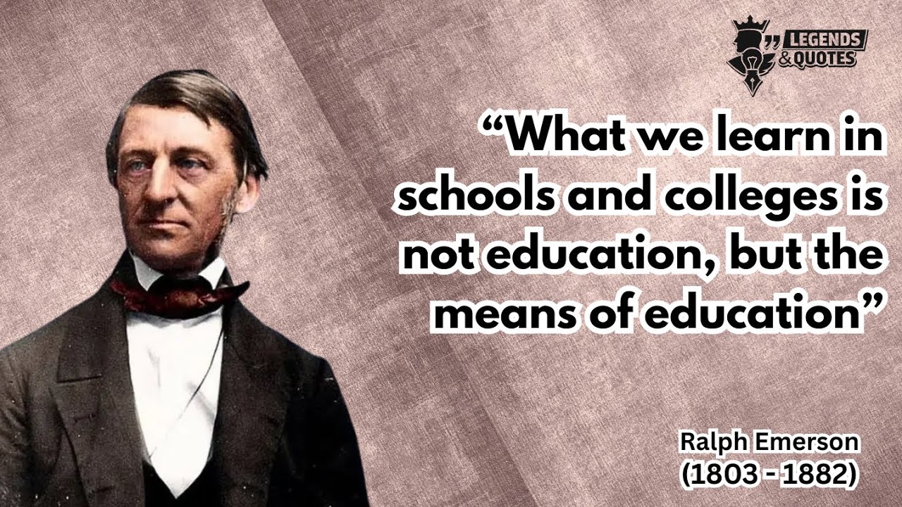 Thought Provoking Ralph Waldo Emerson Quotes on Philosophy, Self-reliance & Influence | Life Lessons