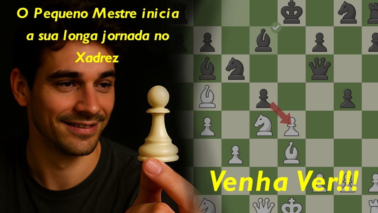 O primeiro passo para a grande aventura de aprender Xadrez