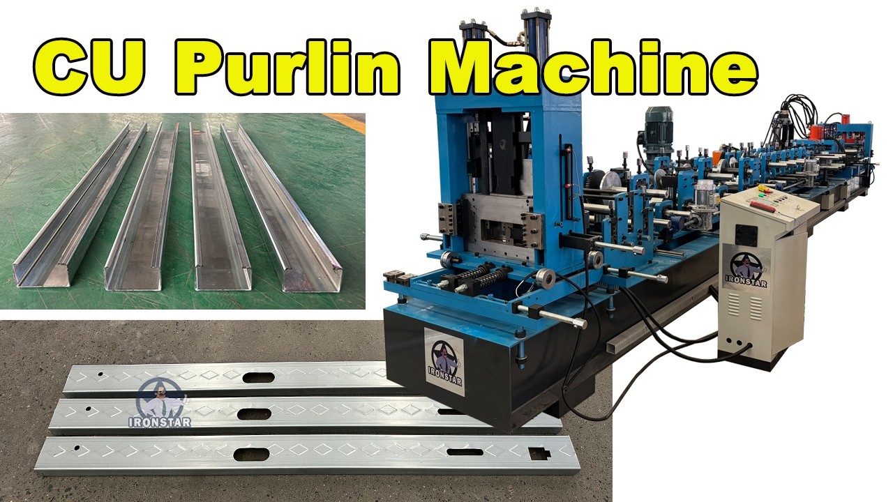 41-300mm Automatic C purlin roll fomring machine in US