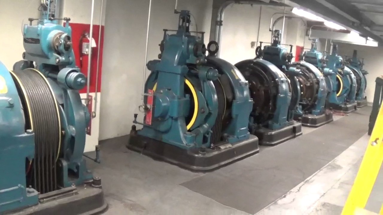 Elevator Tour - Oliver Building Elevator Machines with Dave from Otis elevator