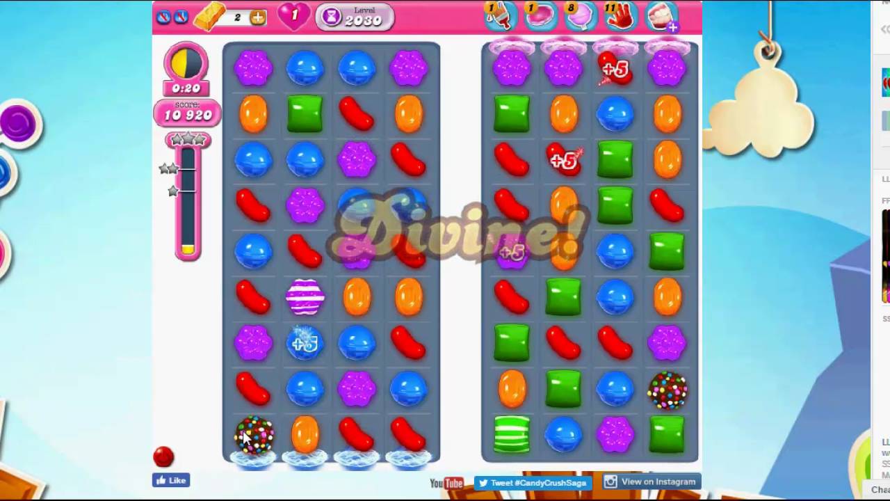 Candy Crush Level 2030 -- NO BOOSTERS