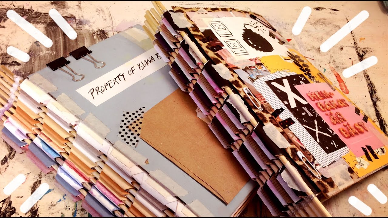 DIY: How I Made My One Week Sketchbook//Piano Hinge Binding