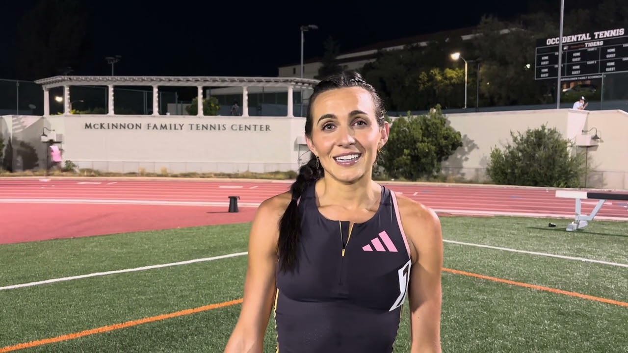 Whittni Orton Morgan After 4:02.59 1500m PB To Win Sound Running Sunset Tour