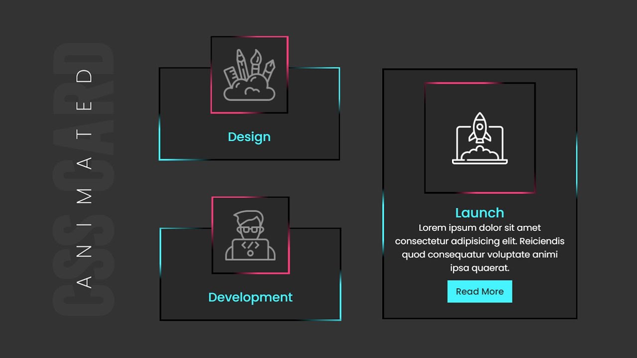 Animated Service Section Card UI Design using Html & CSS