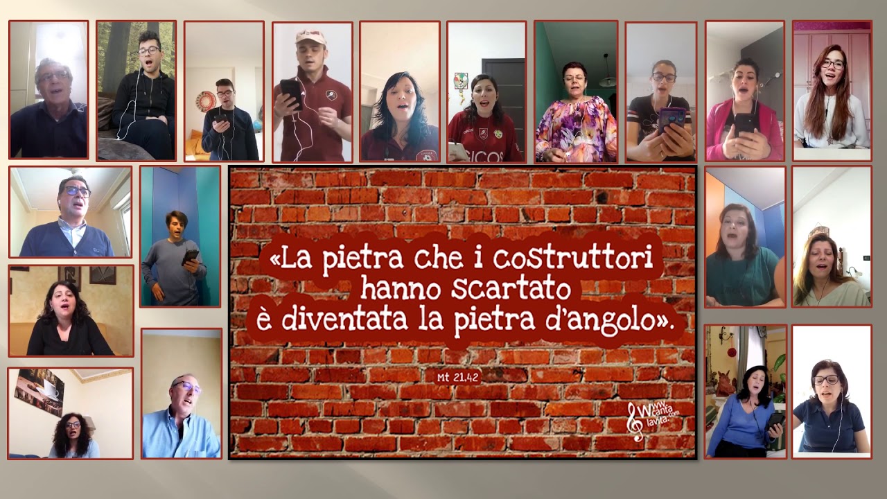 PIETRE VIVE #noicantiamodacasa #corodonbosco2020 #quintadomenicadipasqua #pietrevive