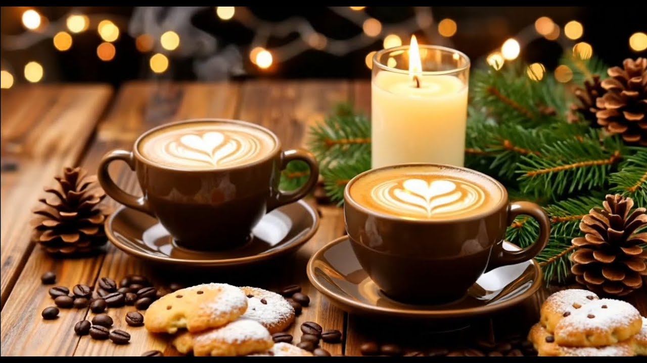 Cozy Winter Coffee Jazz ☕❄️ Snowy Village Ambience | Relaxing Jazz Music for Calm & Focus