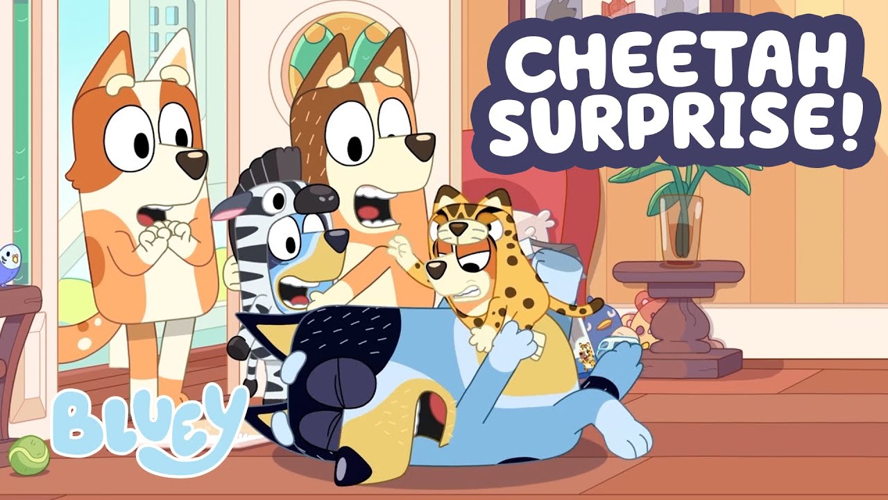 Cheetah Bingo Surprises Bandit! 🐆 🤪 | Funny Moment from Onesies 💙 | Bluey