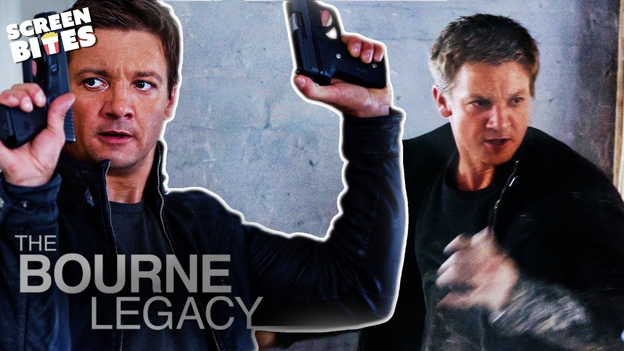 Jeremy Renner's Best Stunts | The Bourne Legacy (2012) | Screen Bites