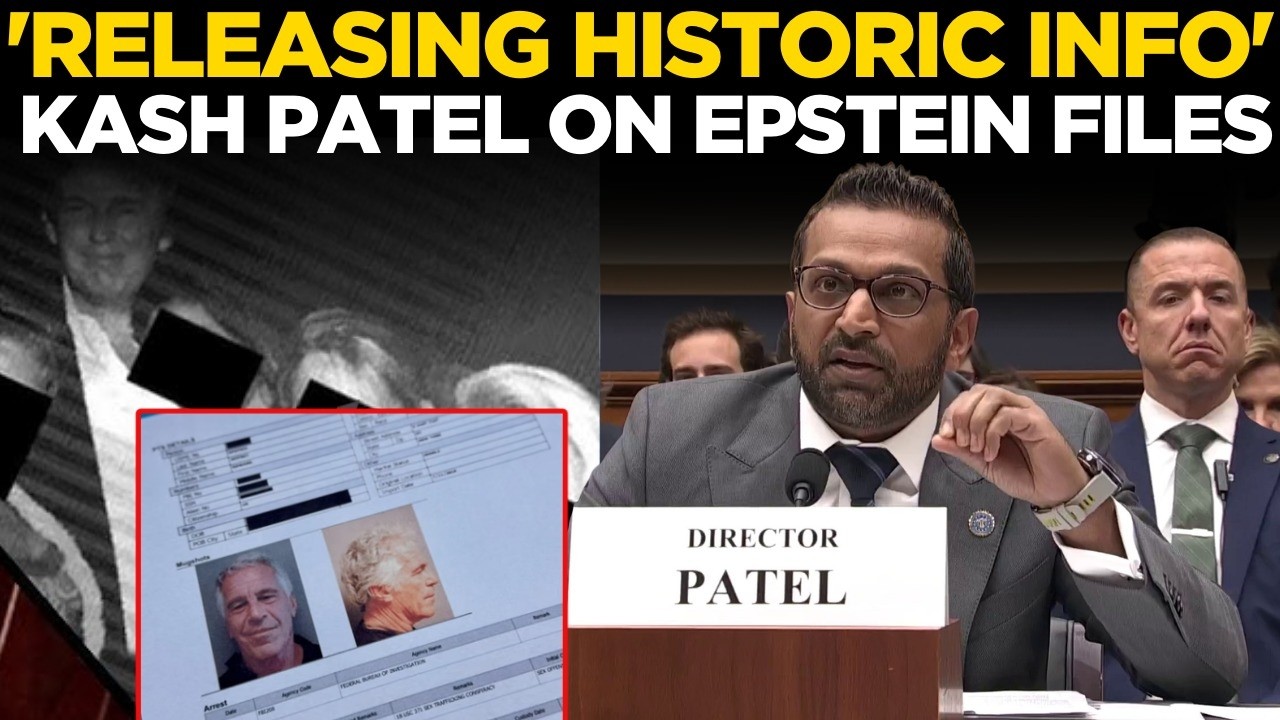 Epstein Files LIVE: Kash Patel NAMES Biden, Obama, 'WON'T LIE To Americans' | World News LIVE