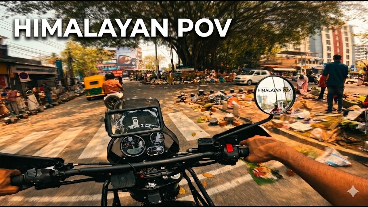 Riding Through Trivandrum Pongala 😳 | Chaos in the Middle | Himalayan 411 | 4K POV