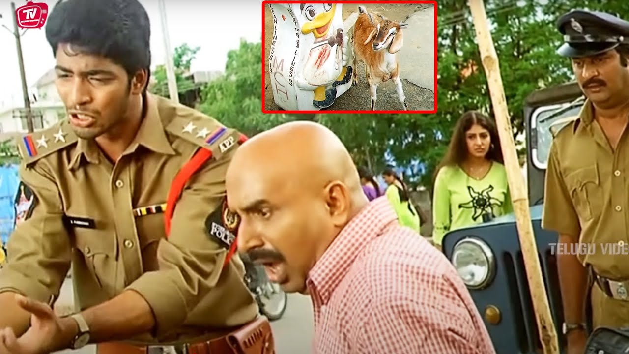 Allari Naresh Funny Telugu Police Comedy Scene | @TeluguVideoZ