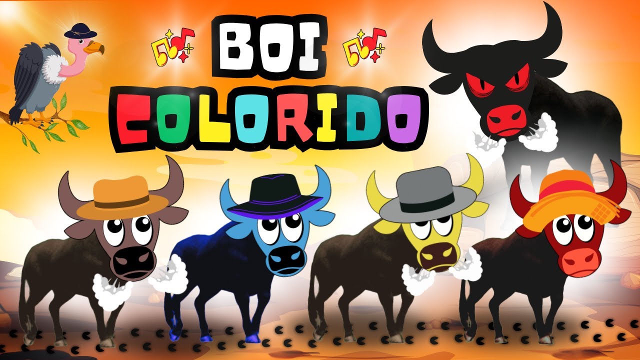 Boi Colorido – Boi da Cara Preta | Música Infantil Divertida com Cores